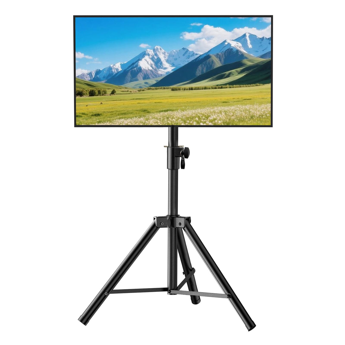 Vanconwey Tripod TV Stand,Outdoor TV Stand for 30-75 inch TVs,Black