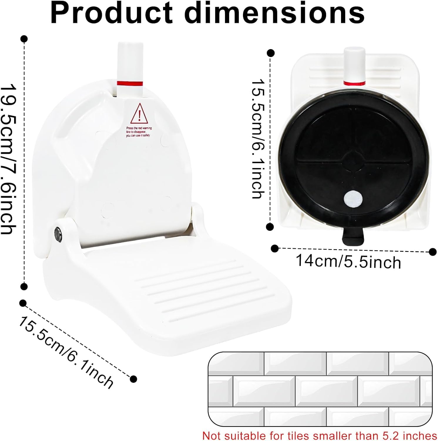 Shower Foot Rest for Shaving Legs, Foldable Step Foot Rest to Shave Legs