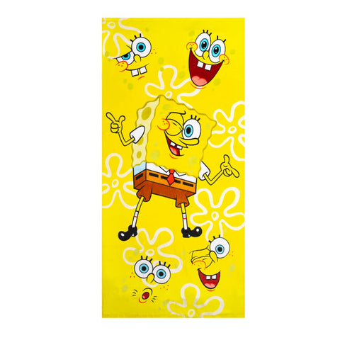 Franco Collectibles Spongebob Squarepants Super Soft Cotton Bath/Pool/Beach Towel, 60 in x 30 in, (Official) Niceklodeon Product