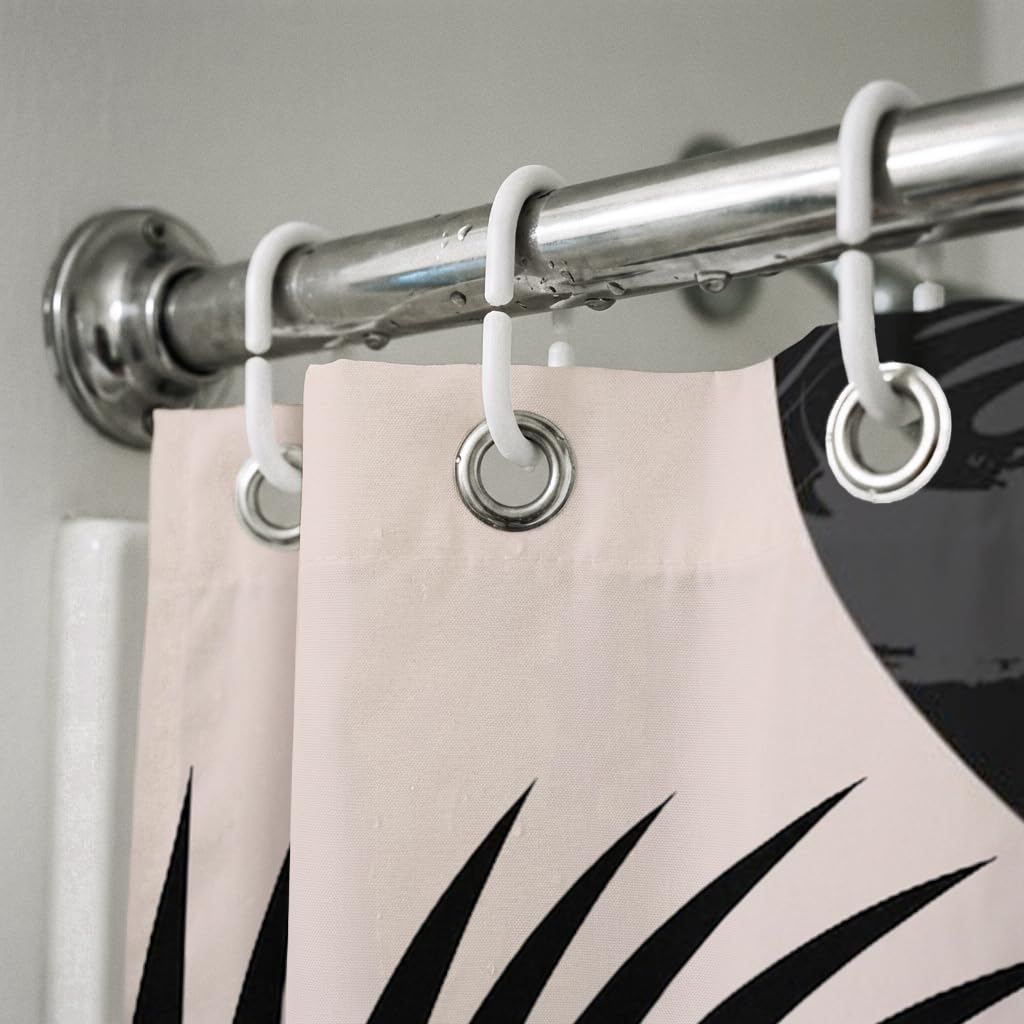 Rohxyzo Abstract Geometric Boho Shower Curtain 180 x 180 cm, Polyester Fabric Shower Curtains for Bathroom Wet Room