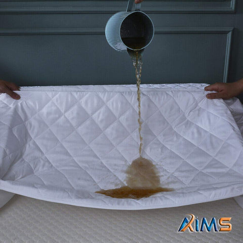 MAS International Ltd Quilted Super King Mattress Protectors - Hypoallergenic Deep Fitted Mattress Cover for Bed
