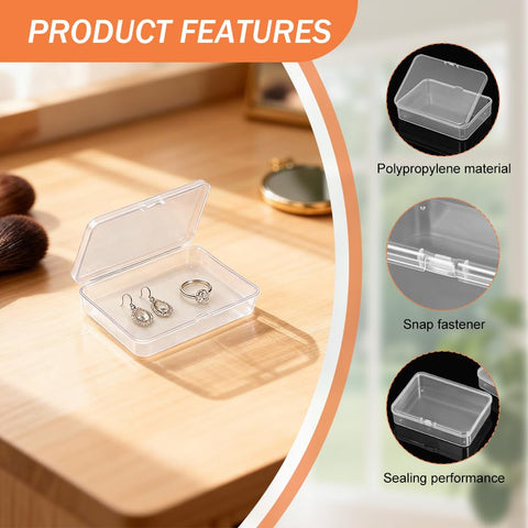 XINGSUI 32 Pcs Plastic Storage Box with Lid, Storage Boxes, for home,office