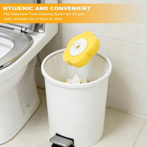 36 Pcs Disposable Toilet Brush Replacement Head, Toilet Wand Disposable Refill Heads