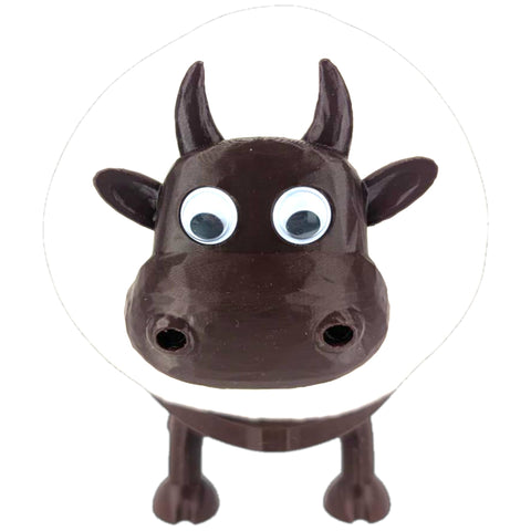Dekorify Cow Toilet Paper Holder – Freestanding Black Toilet Roll Holder, Cute & Funny Bathroom Toilet Roll Stand