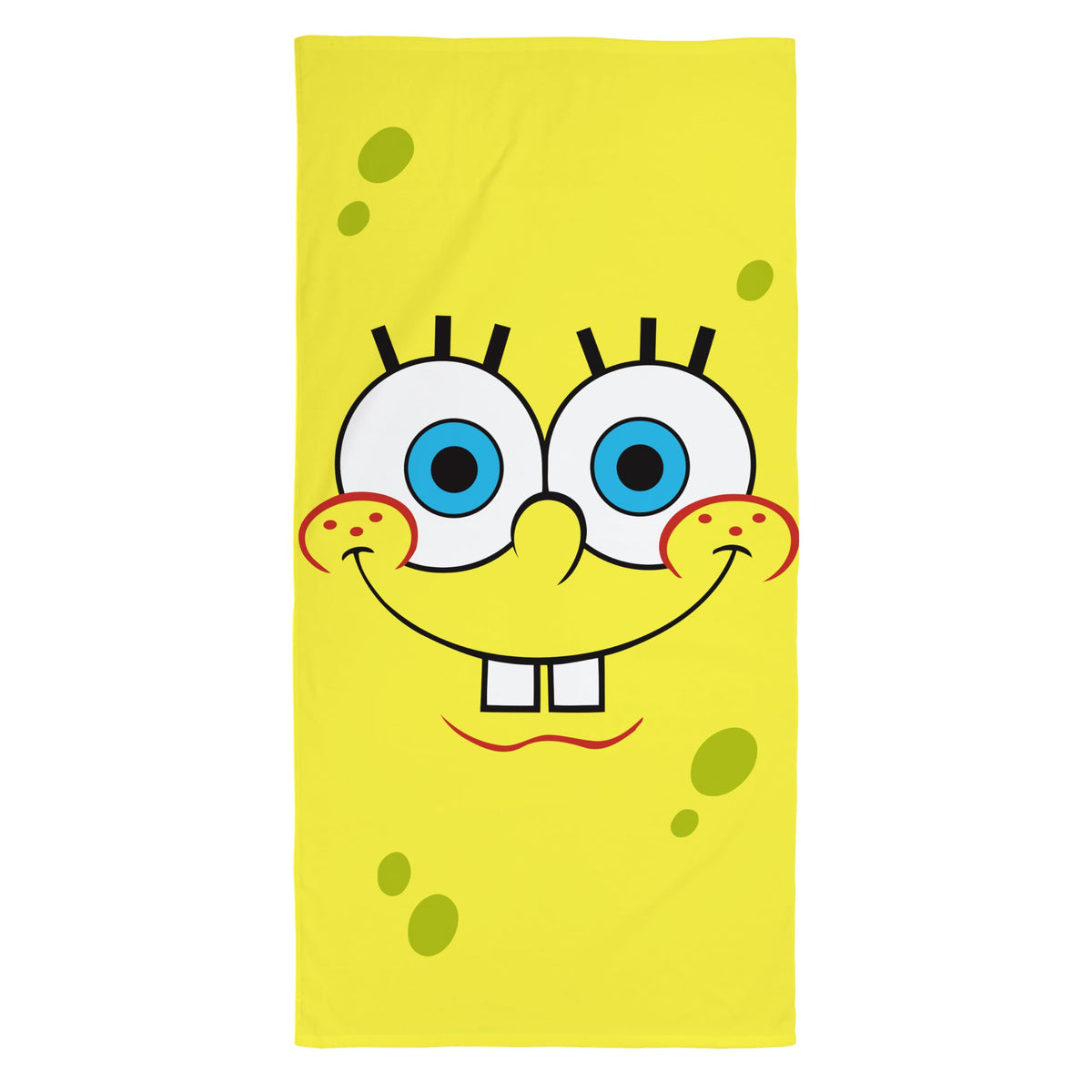 Spongebob Squarepants Officially Licenced Kids Towel | Super Soft Feel, Squared Design With Spongebob, Patrick, Squidward, Mr Krabs