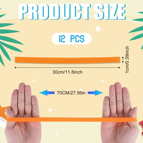 SAVITA 12 pcs Silicone Beach Towel Clips, Stretchable Beach Towel Holder Towel Bands for Beach Chair Colorful Towel Bands for Beach Chairs Pool Swim