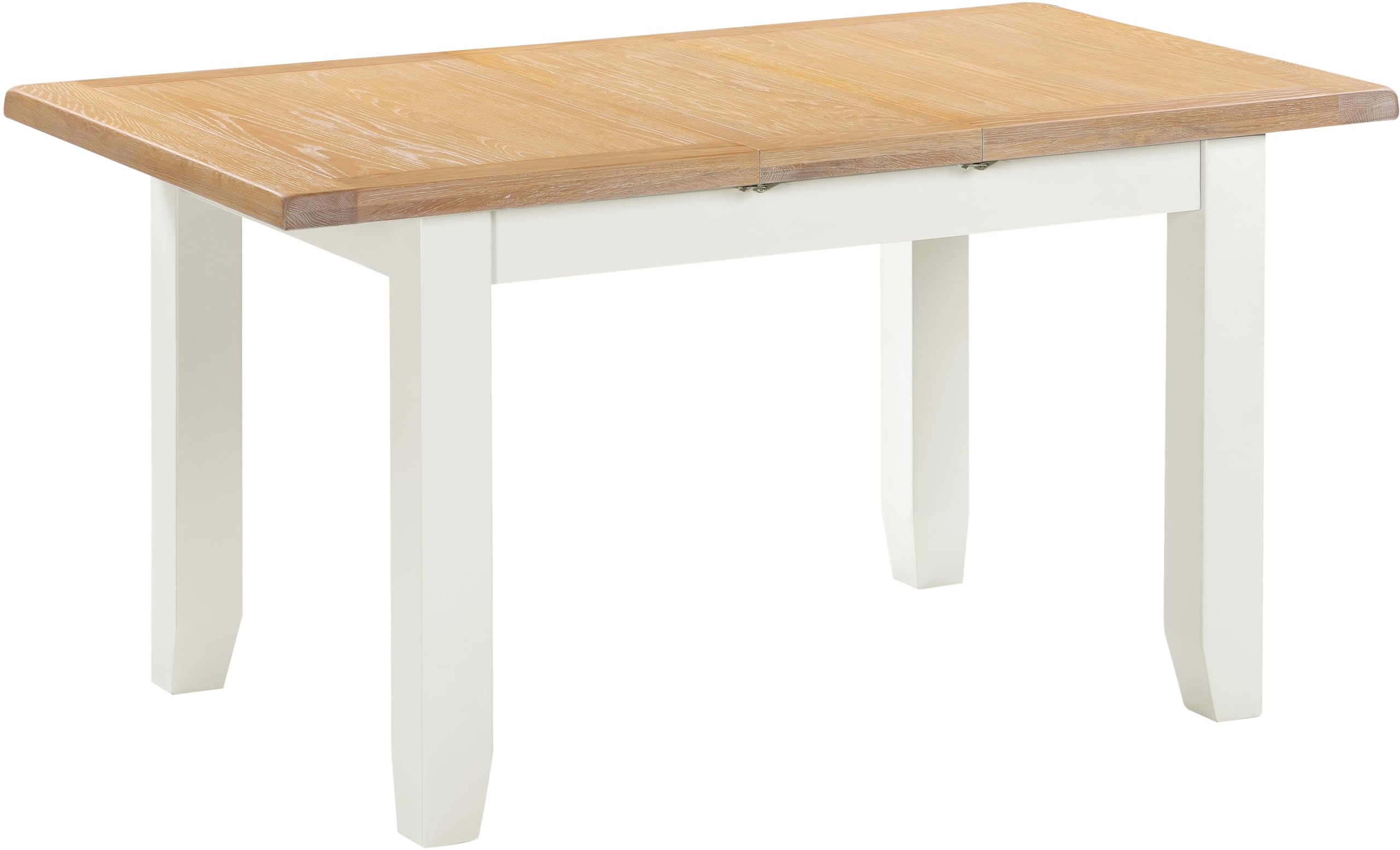 Seconique Windsor Extending Dining Table in Ivory/Oak