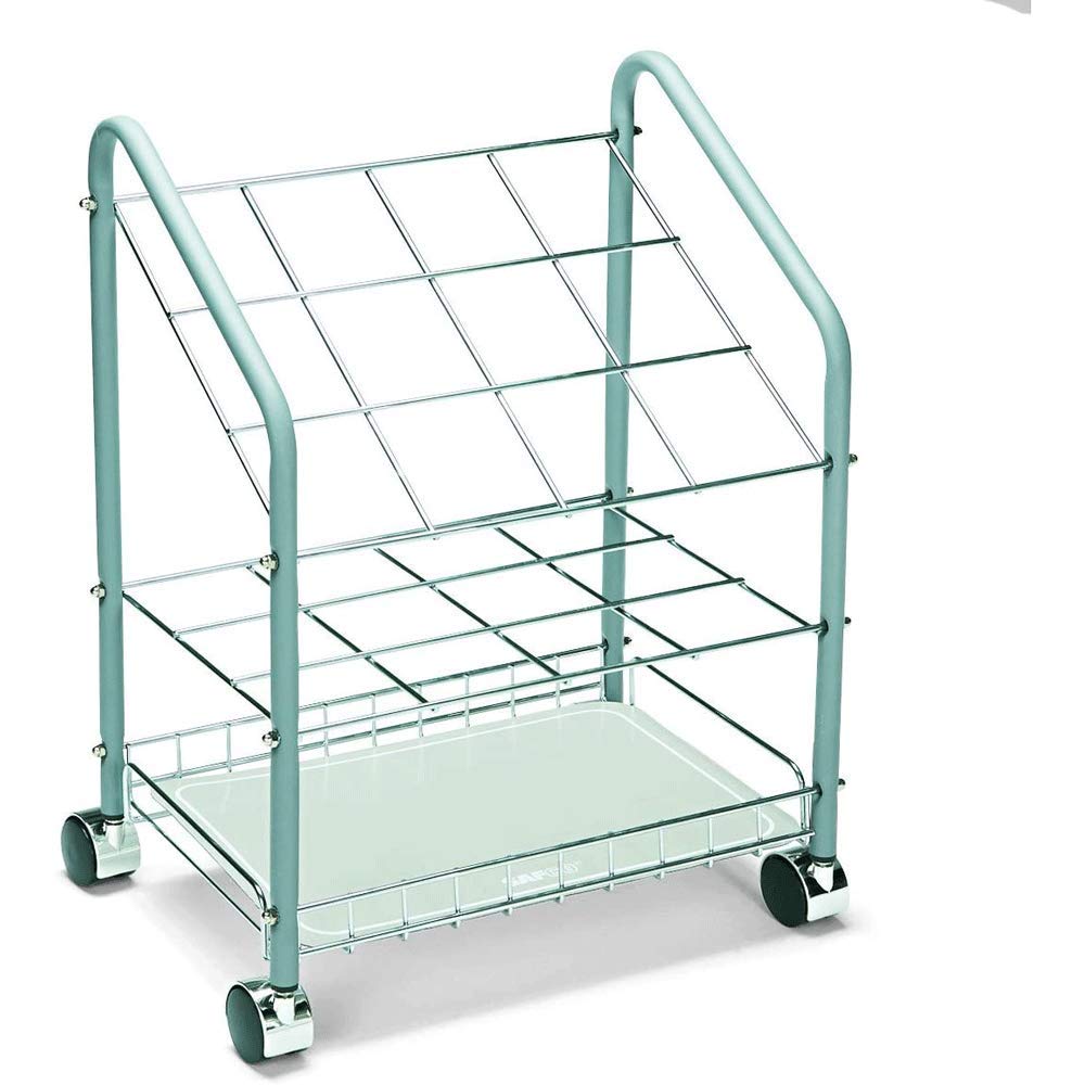 Safco 3090 Tubular Steel Wire Roll File with 12 Compartments - Silver