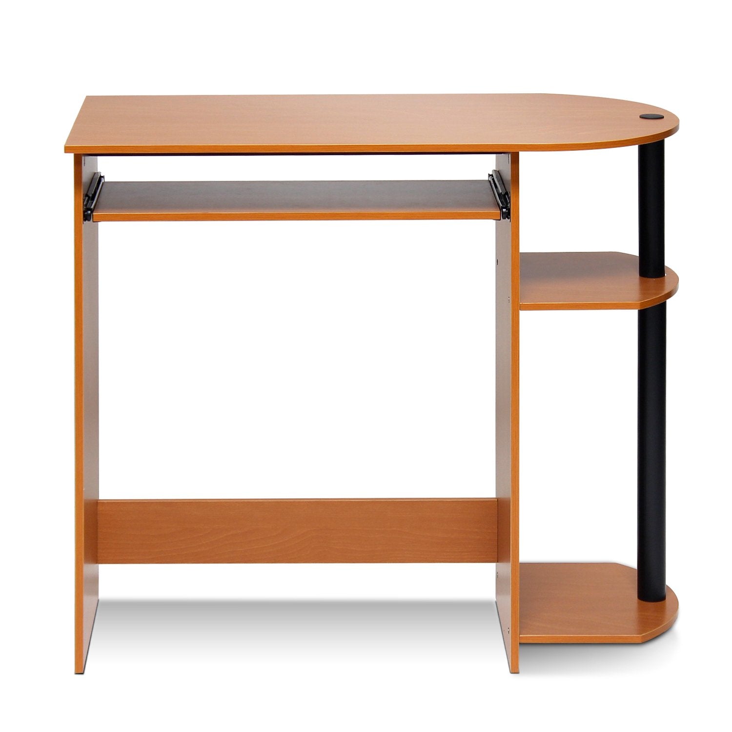 Furinno SIMPLISTIC 80cm Wide Gaming Desk with Keyboard Tray, Light Cherry
