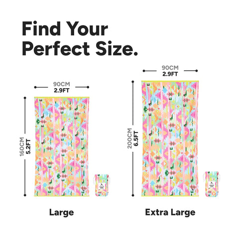 Dock & Bay Quick Dry Beach Towel - Ibiza Glow, Extra Large