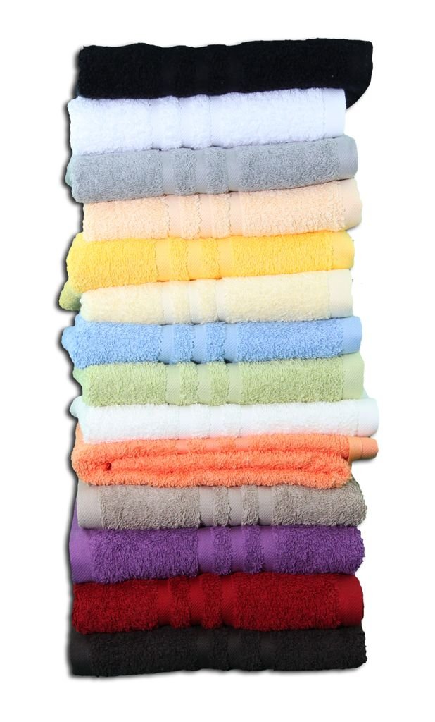 Gözze - Elegant Hand Towel Set of 2, Sylt, 100% Cotton, Heavy Weight (440 g/m²), 50 x 100 cm - Lime