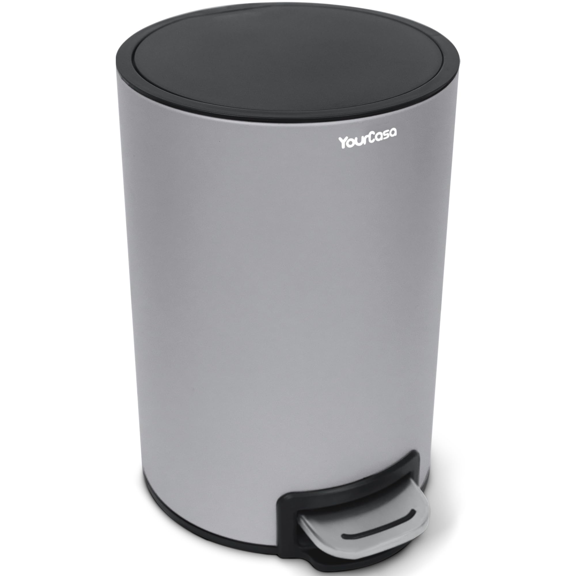 YourCasa® Bathroom Bin [5L] - Elegant Design - Small Bathroom Bin - Cosmetic Bin - Bathroom Bin with Lid and Soft Close - Waste Bin Bathroom Toilet