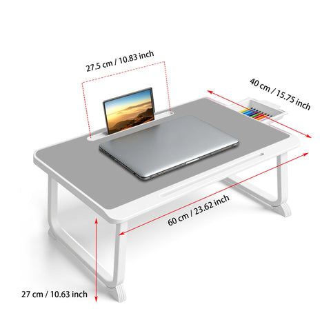 Laptop Bed Desk - Lap Desk for Breakfast in Bed, Study, Office Work, Gaming, Writing & Reading,Tray Table for Sofa, Couch