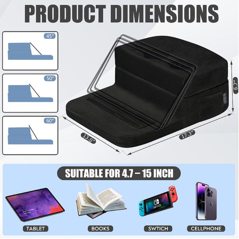TabCouchCaddy - Cup Holder Tray and Tablet Stand – Bed, Sofa, RV, and Car – Can Hold Drinks, Snacks, Remote Controls, Phones, Tablets, iPad