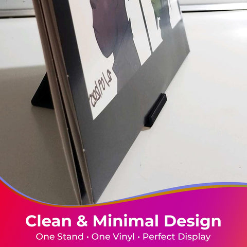 Print It Uk Now Playing Vinyl Record Stand Display Holder (1 Pack - White)