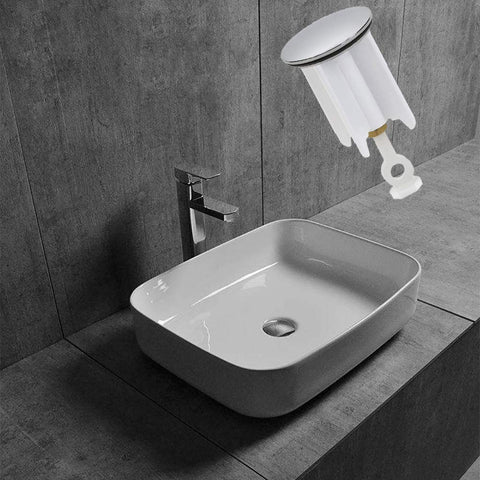 fuxunamz Universal 40mm Pop-Up Plug Replacement, Height Adjustable, Brass, Rubber, Plastic, Rust Proof, Seal, Bathroom, House Sinks, Bidets