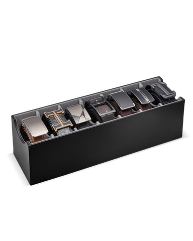 Lolalet Belt Organizer for Closet, Belt Box & Storage Drawer -Black