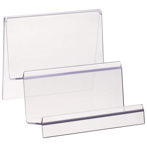 Cabilock Clear Acrylic Desktop Wallet Rack 2 Tier Storage Display Stand Holder for Purse Handbag Organizer Compact 5.71 X 5.51 X 4.72 Inch