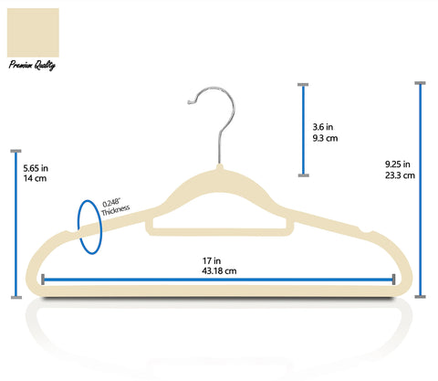 GVTECH Premium Velvet Hangers, [50 Pack] Non Slip and Heavy Duty Velvet Suit Hangers (45cm) with Tie Bar, 360° Swivel Hooks, Sturdy to hold Jumper