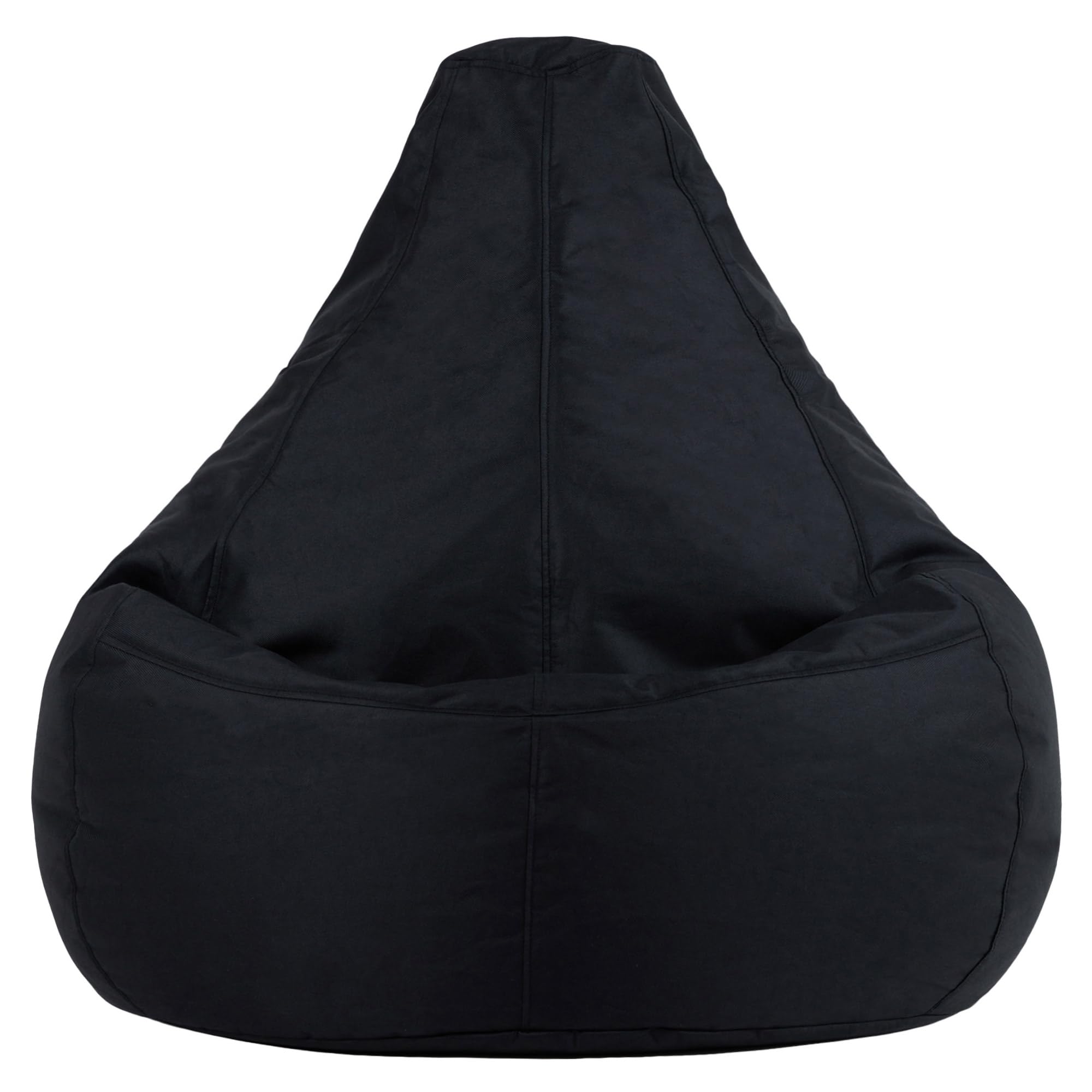 Bean Bag Bazaar Outdoor Bean Bag with Filling Included, Black