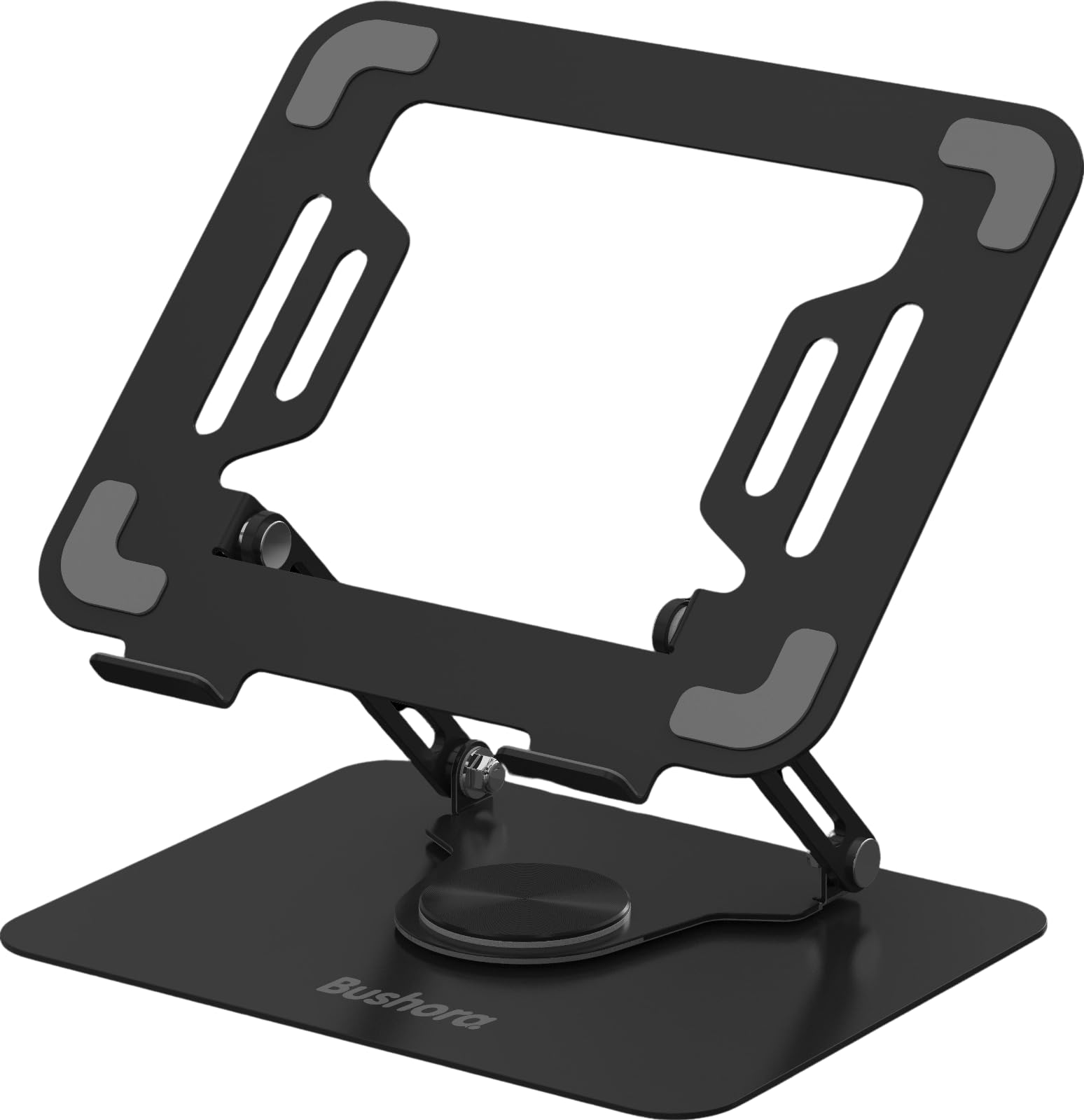Bushora Laptop Stand for Desk, Portable Adjustable 360 Degree Rotatable Laptop Stand for MacBook and All Laptops Notebooks