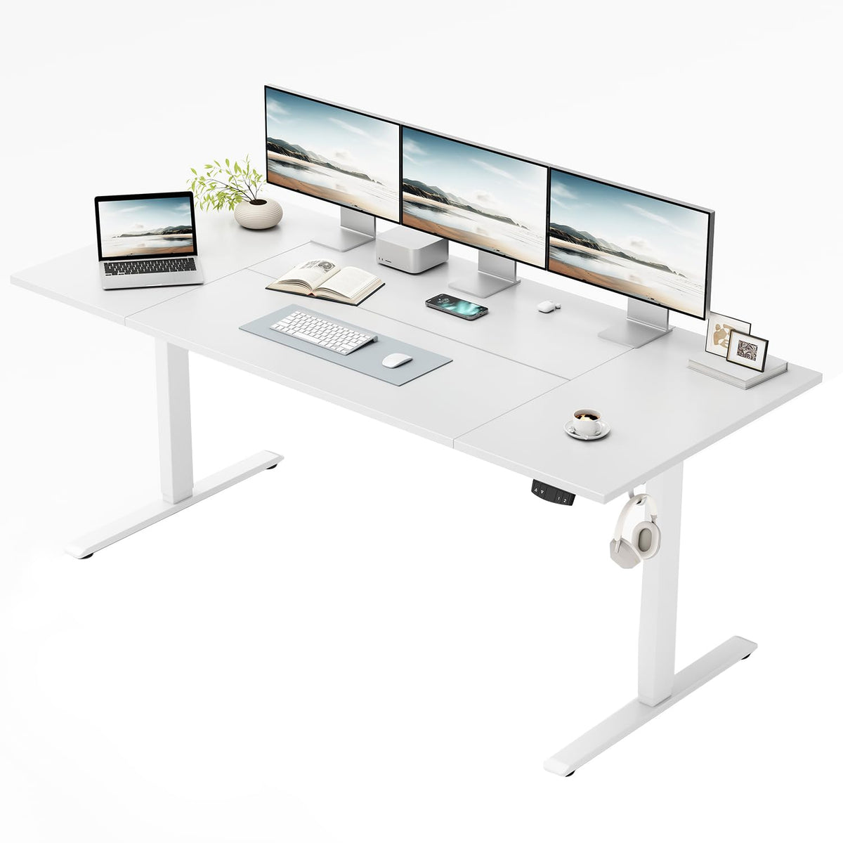Klicelor Height Adjustable Electric Desk, 2 Memory Buttons, 120x80cm