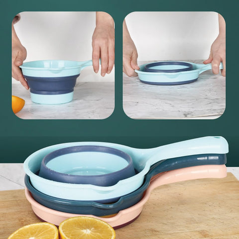 EnweiBingshi Folding Water Ladle, Collapsible Scoop Kitchen Ladles Cup, Bathroom Outdoor Dippers