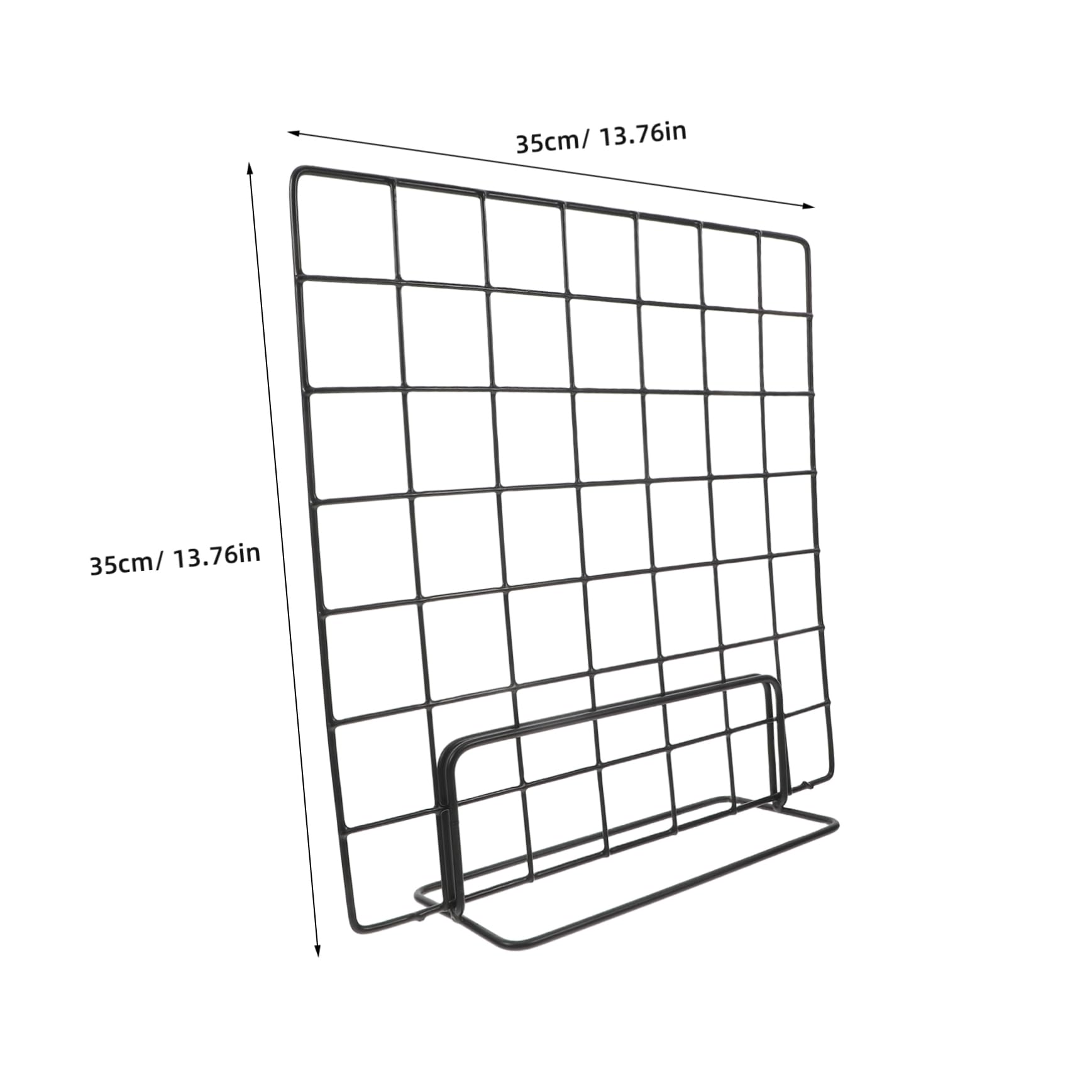 VALICLUD Multi-Functional Wire Grid Display Stand 13.78 Inch Metal Panel Rack for Tabletop Photo Display and Craft Shows 2-Pack Desktop Organizer for