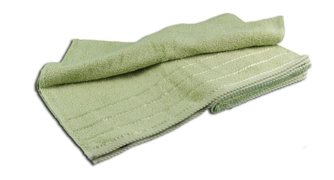 Gözze - Set of 4 Hand Towels, Berlin, 100% Cotton, 50 x 100 cm - Lime