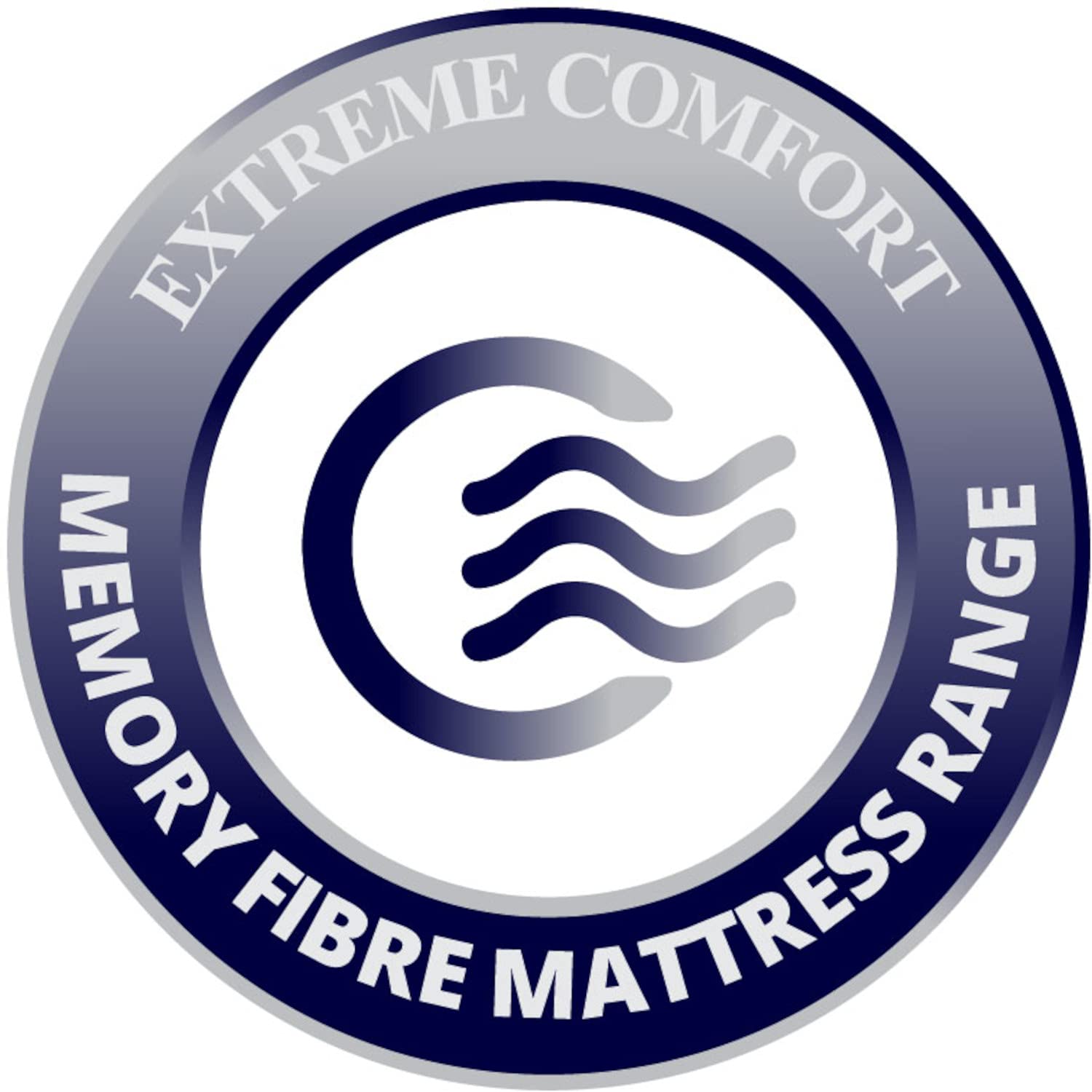 The eXtreme Comfort Ltd Small Double Grey Vapour Pod Memory Fibre Sprung Mattress. Spring Small Double Mattress With Memory Fibre Layer