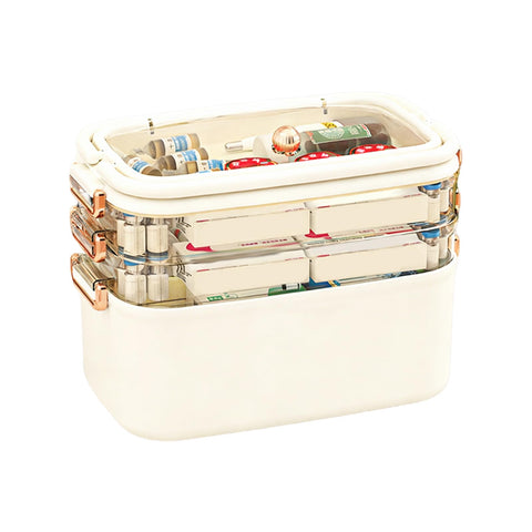 ORARTMM storage boxes with lids, storage boxes, medicine storage box, medicine box Multi Compartment Medicine Organizer