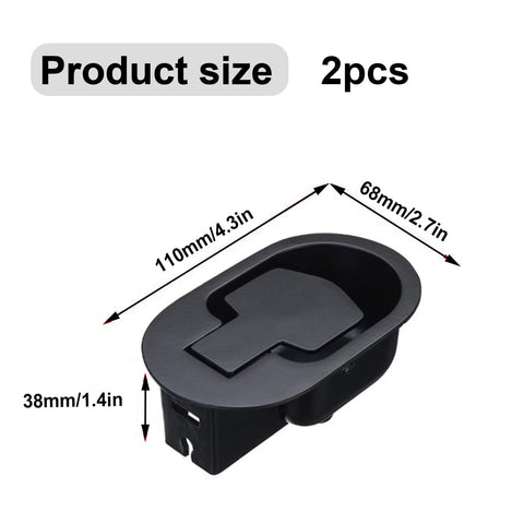 Buaak 2PCS Recliner Chair Parts, Aluminum Pull Recliner Handle, Universal Recliner Release Pull Handle Replacement Parts
