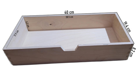 COLLECTOR Wooden World 5 Drawer Plain Wooden Storage Box Chest Cupboard Decoupage Solid Wood Jewellery Chest