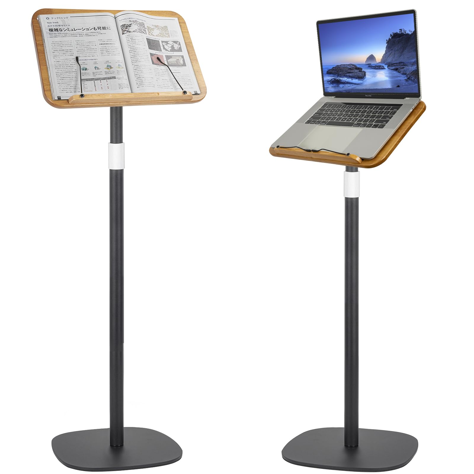 OUUTMEE Height Adjustable 50 to130CM Standing Reading Stand
