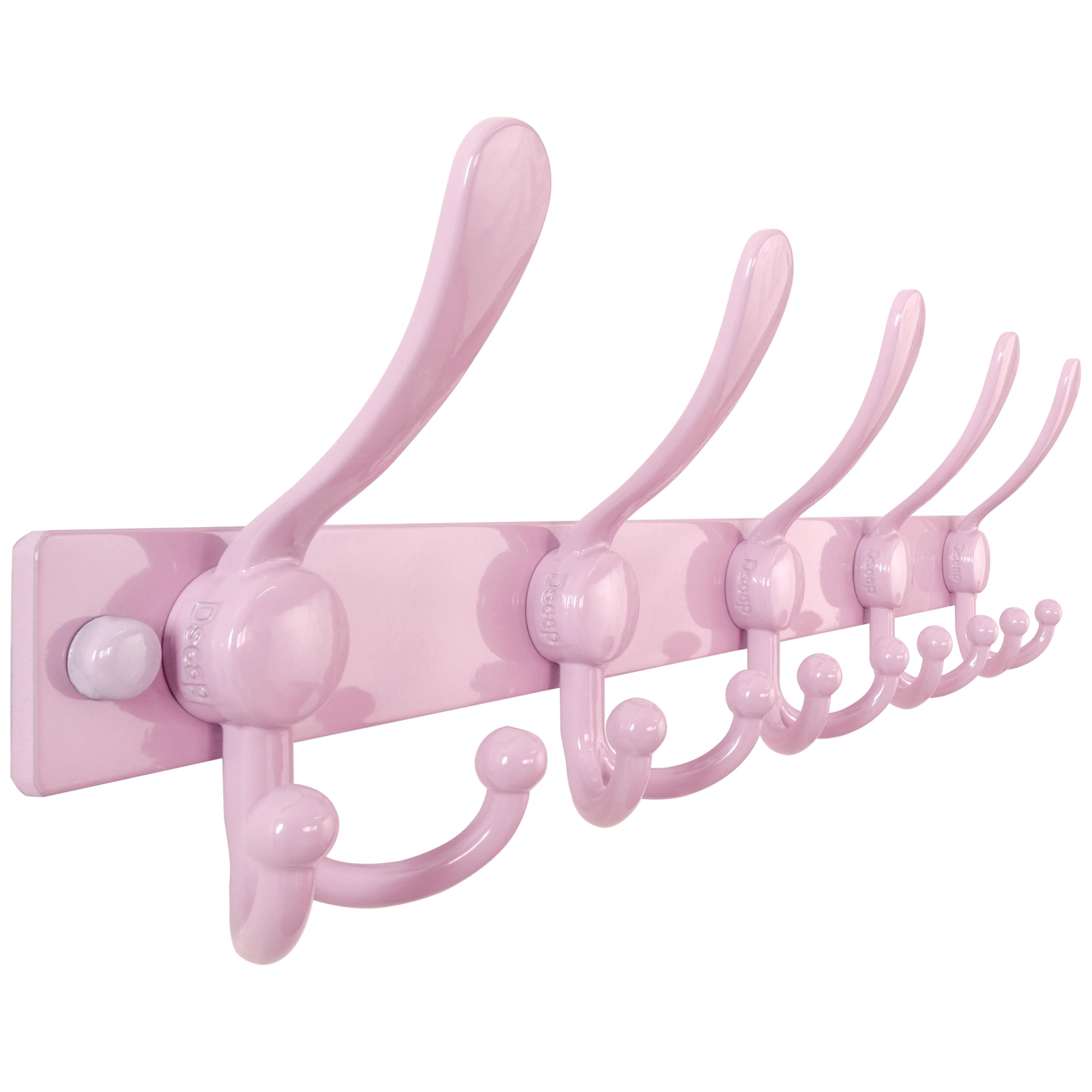 Dseap Coat Rack Wall Mount, Heavy Duty 2.5mm Base vs Flimsy 1mm, Double-Thick Solid Anti-Snap Hooks