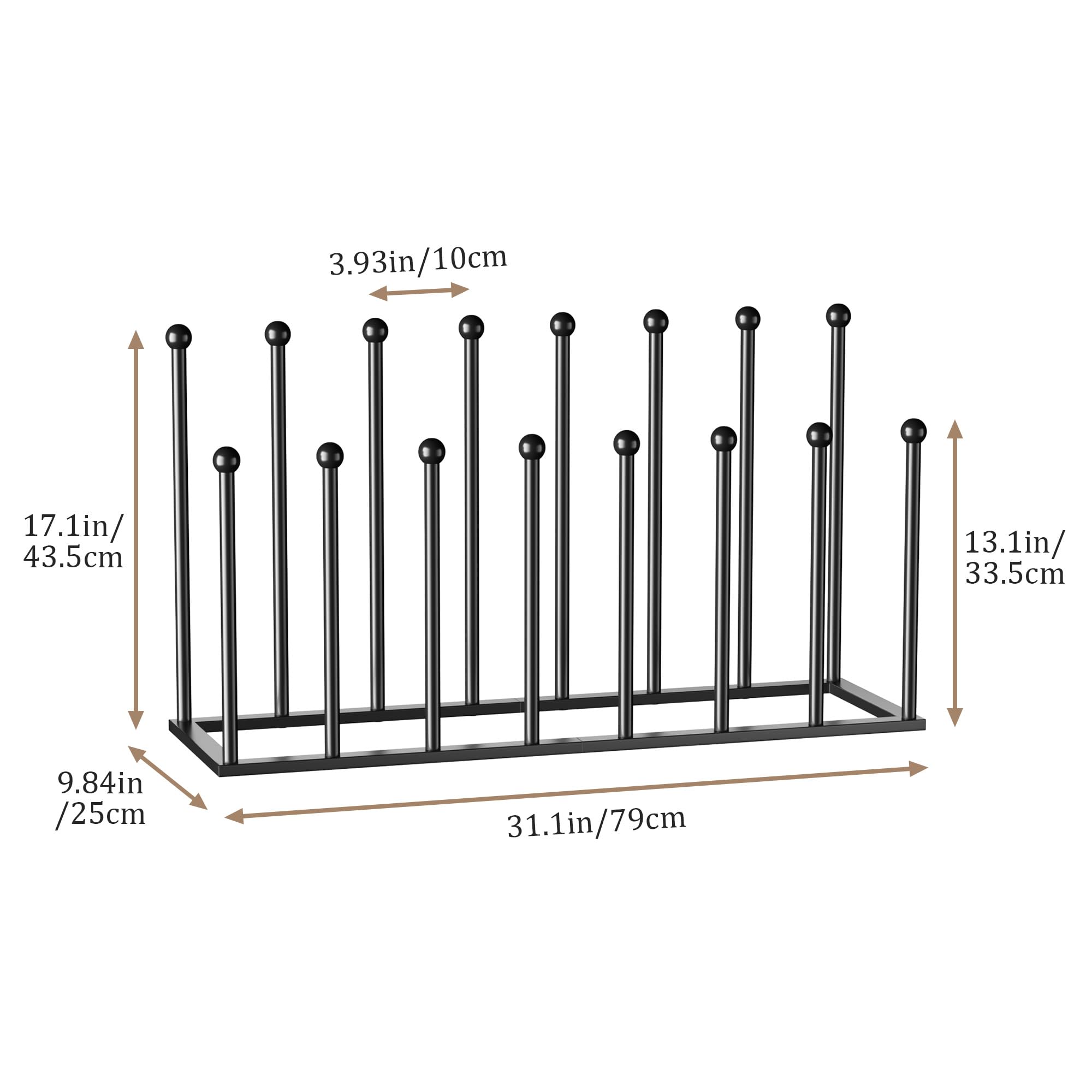 pickpiff Free Standing Shoe Rack - Black Metal Shoe Storage, Shoe Racks Storage for Dorm Room, Closet, Entryway, Bedroom, Patio Outdoor, Hallway