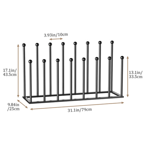 pickpiff Free Standing Shoe Rack - Black Metal Shoe Storage, Shoe Racks Storage for Dorm Room, Closet, Entryway, Bedroom, Patio Outdoor, Hallway
