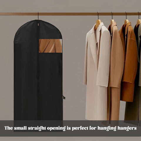 1Pack Waterproof Dress Bags Covers Long,180x60 CM Long Dress Bags Covers,Polyvinyl alcohol,Zipper Closure,Suit Bag for Hanging Clothes,Clothes Covers