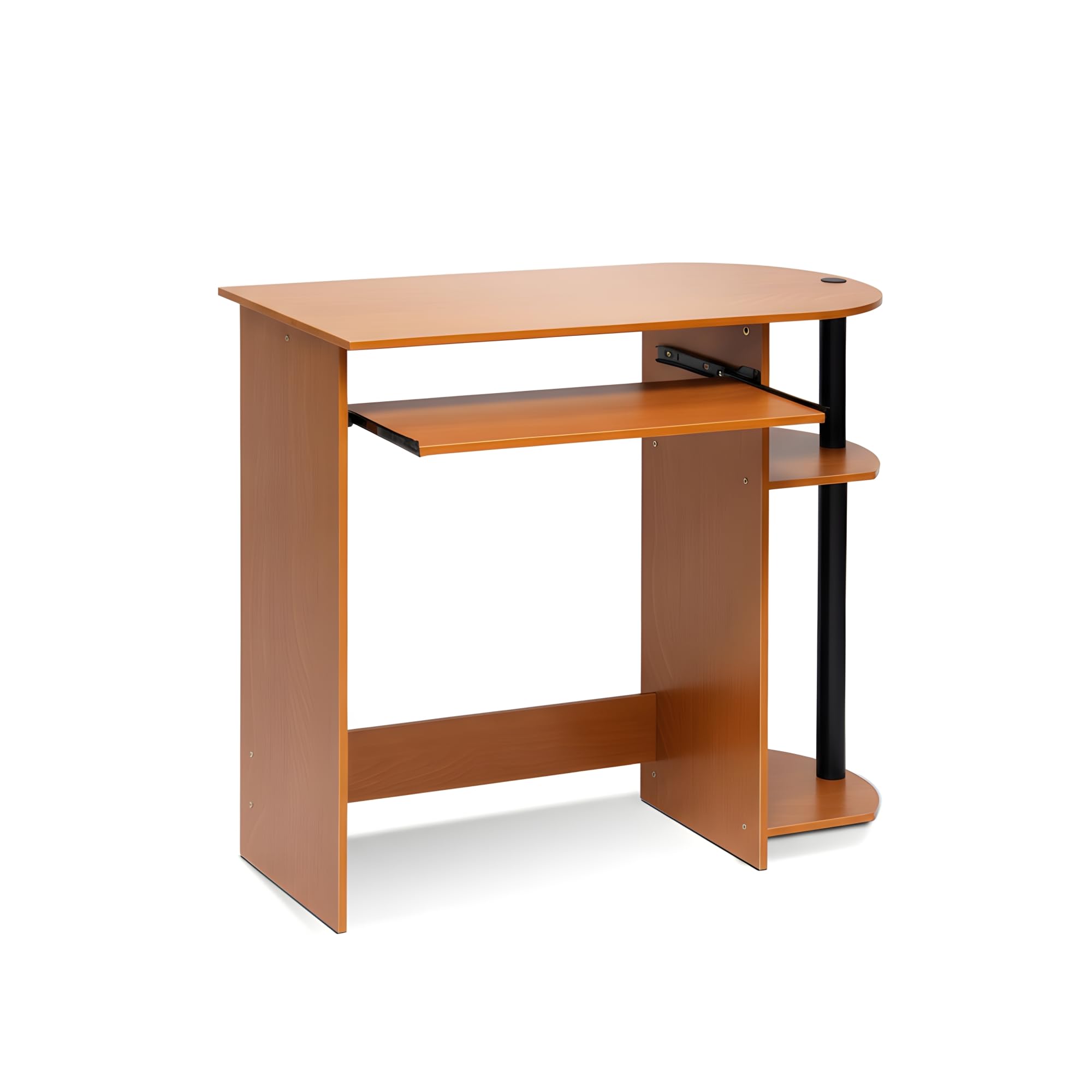 Furinno SIMPLISTIC 80cm Wide Gaming Desk with Keyboard Tray, Light Cherry
