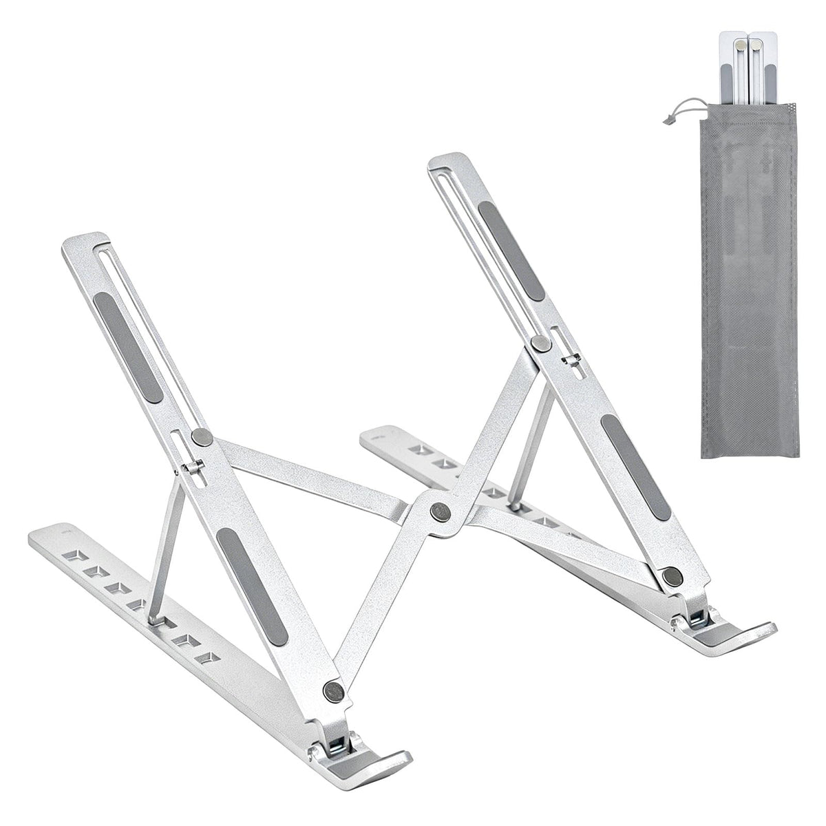 SAYEEC Laptop Stand for Desk Portable Laptop Riser 7 Angles Ergonomic Adjustable Computer Stand Aluminum Foldable Laptop Stands Ventilated Cooling