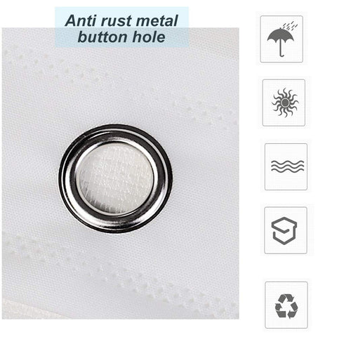 meioro Shower Curtains Ocean Theme Peva Waterproof and Mildew Resistant Bathroom Curtains Home Shower Curtain Liners with Rustproof Grommets and