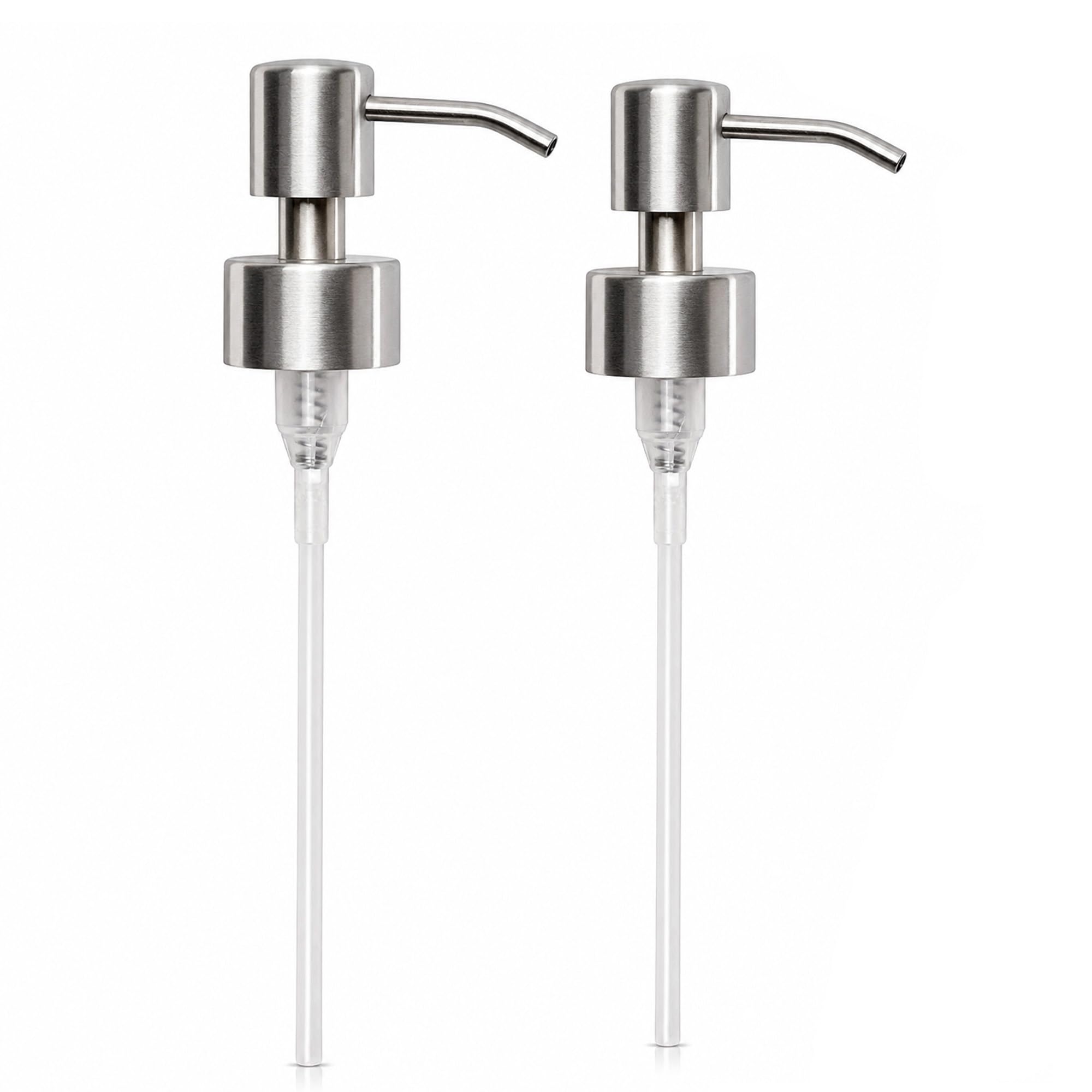 Soap Dispenser Pump Head Replacement 28mm Stainless Steel Brushed