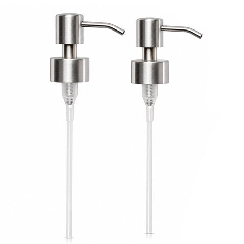 Soap Dispenser Pump Head Replacement 28mm Stainless Steel Brushed