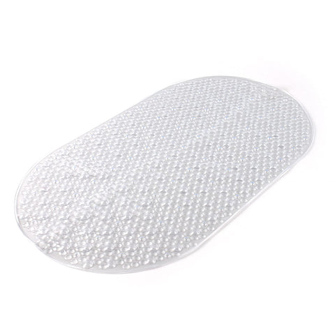 Gedy G-Solid Non-Slip Bath Mat with Suction Cups, Size: 39 x 69 cm, Transparent Finish, R&S Design, 100% Made in Italy, Machine Washable, 2 Years