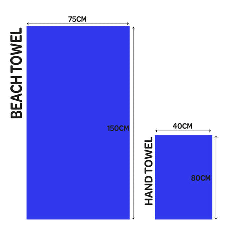 Blu Apparel Mircrofibre Towel (Hot Pink, Beach Towel)