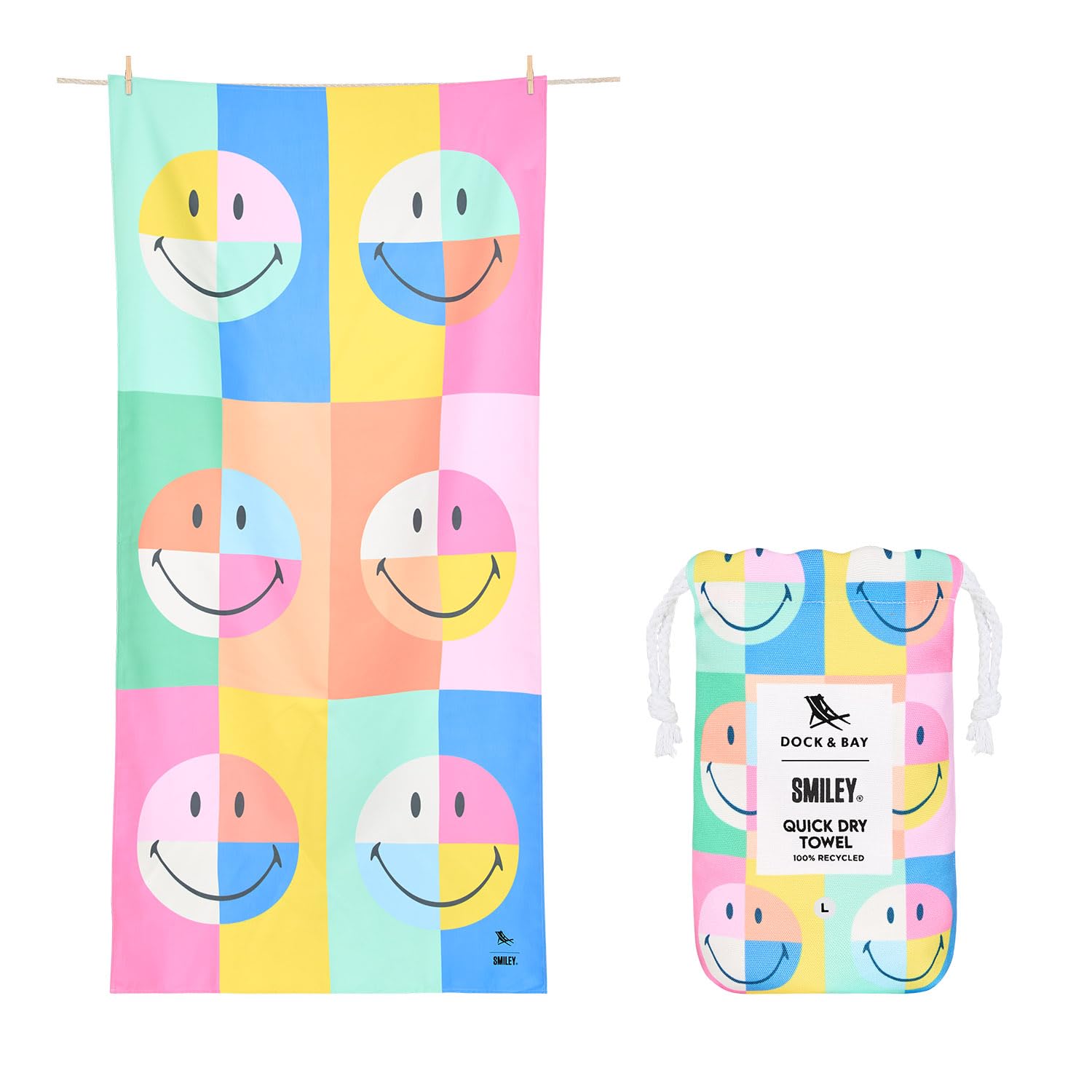 Dock & Bay Quick Dry Beach Towel - Calm, Extra Large