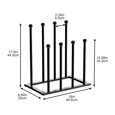 pickpiff Free Standing Shoe Rack - Black Metal Shoe Storage, Shoe Racks Storage for Dorm Room, Closet, Entryway, Bedroom, Patio Outdoor, Hallway