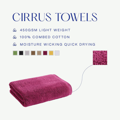 Christy Cirrus Bath Sheets Set | 4 Pieces | 2 Hand 2 Bath Sheets | Super Soft and Fluffy | Quick Dry | Lightweight Bathroom Shower Towels