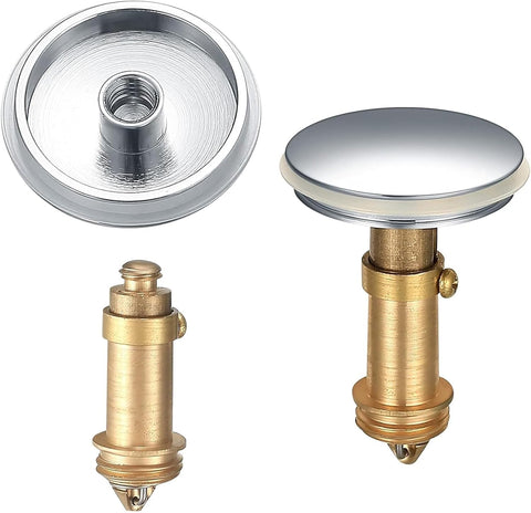 SANTUO Click Clack Basin Waste, 38mm Push Button Pop Up Sink Plug Replacement Cap for Bathroom Sink Drain Stopper Fits Standard Pop Up Waste