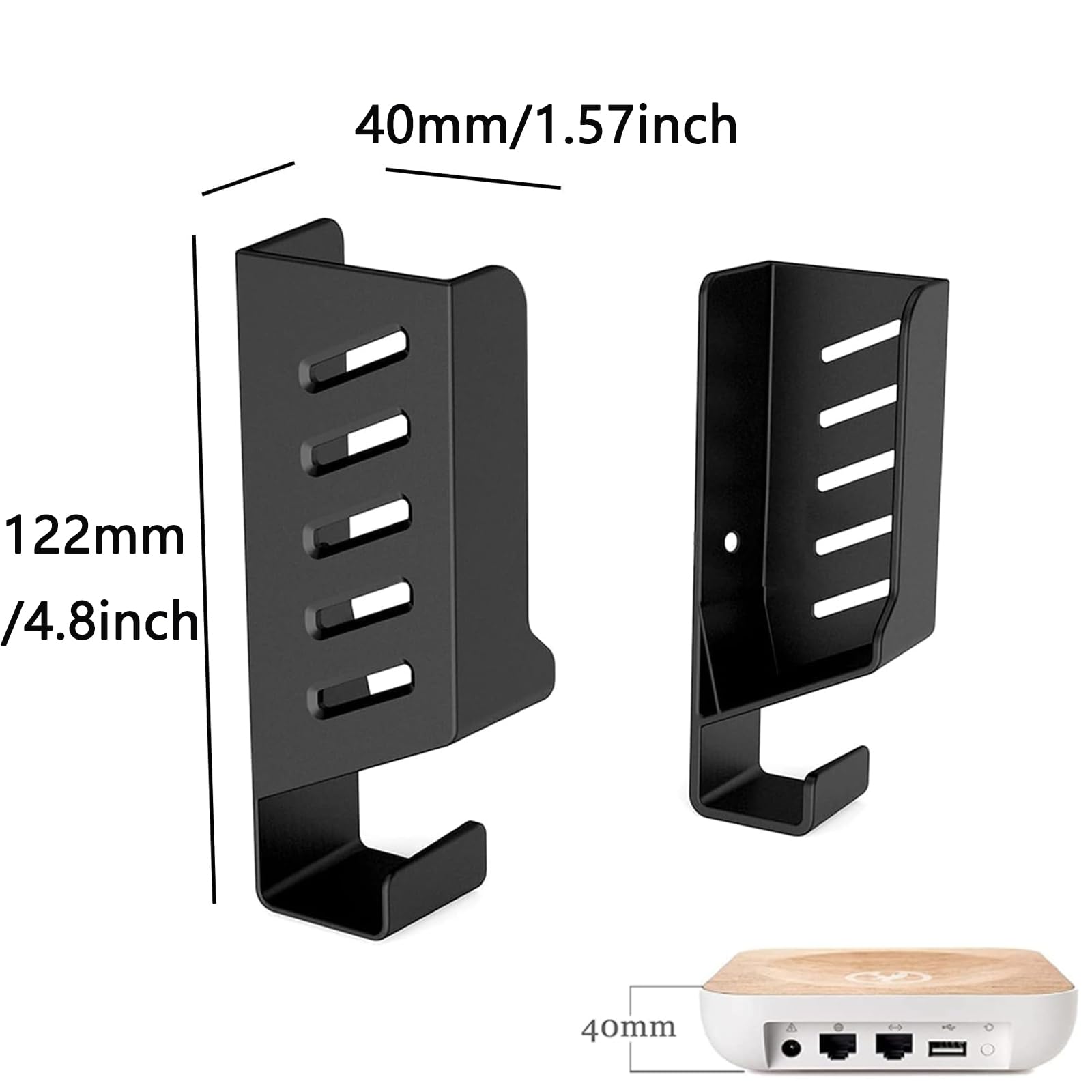 GIONAR Universal Wall Mount, Router Shelf, Router Wall Mount, for Routers, TV Box, Network Switches, Modems, Laptop, Books, Compatible with TP-Link